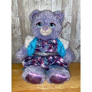Build A Bear BAB 17" Disney Purple Frozen II 2 Anna Ana Bear Plush Dress Outfit